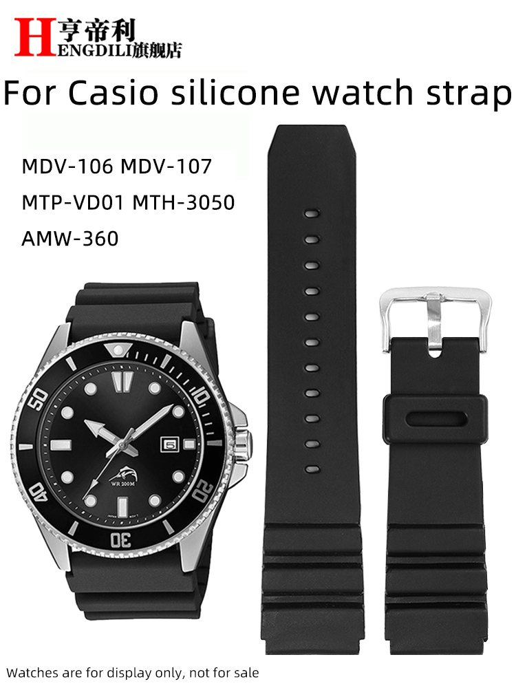 Nato Strap Nylon - 22mm Resin Watch Band For Casio