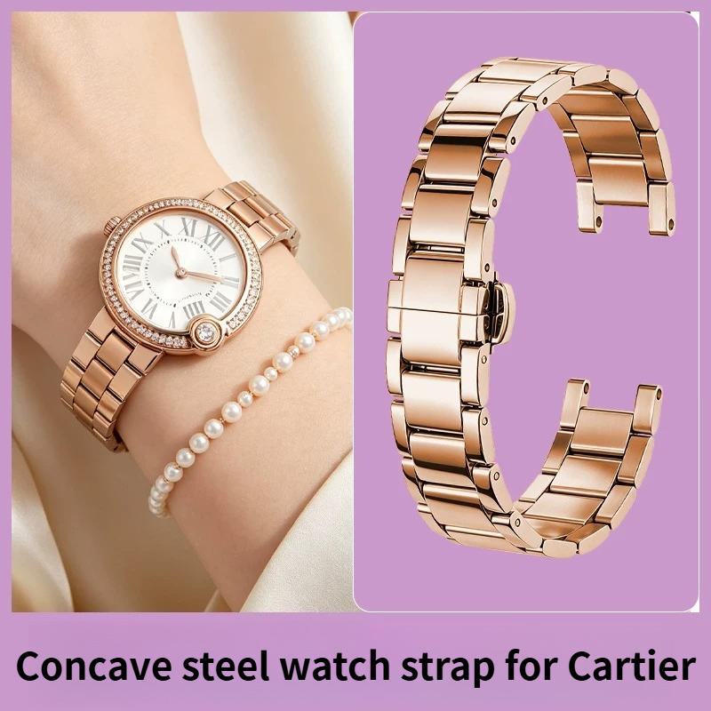 Women's Notched Stainless Stee - огляд і ціна Cartier Watch Ballon Bleu