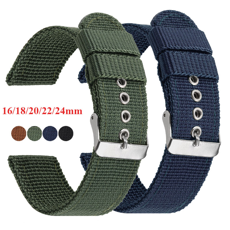 Nylon Watch Strap Brown Green  - огляд і ціна Nato Strap Nylon