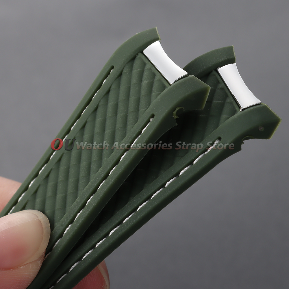 Curved End Silicone Watch Stra - огляд і ціна Omega Watch Seamaster