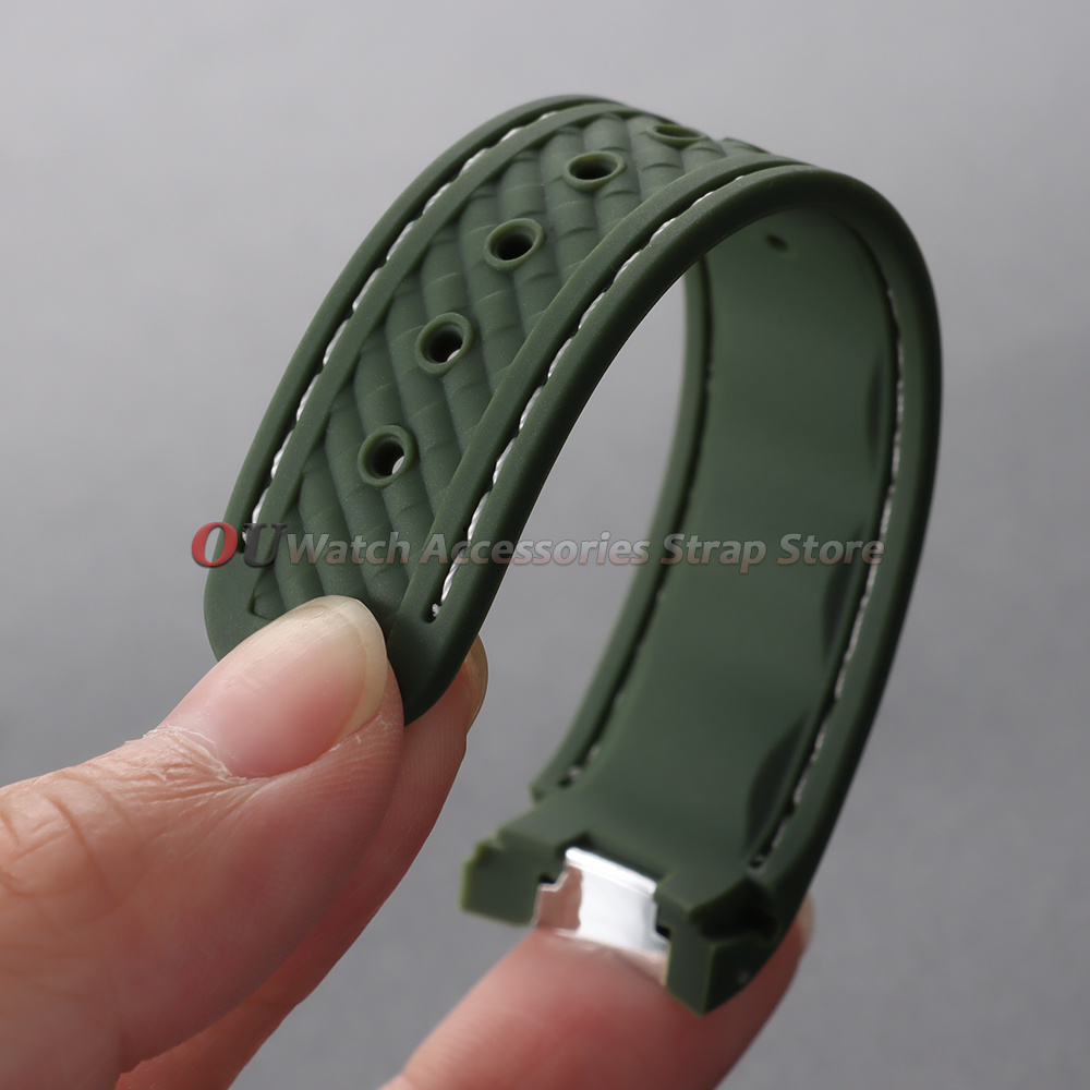 Curved End Silicone Watch Stra - огляд і ціна Omega Watch Seamaster