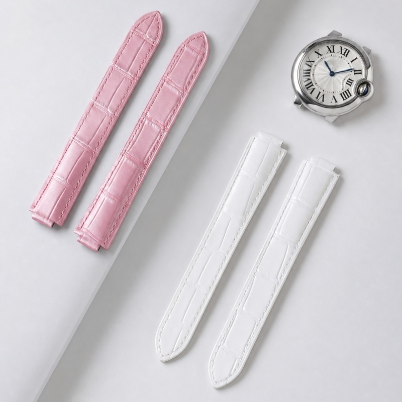 Leather Watch Strap Double Con - огляд і ціна Cartier Watch Ballon Bleu
