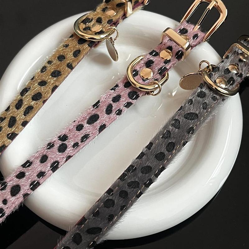 Leopard Pattern Small Dog Coll - огляд і ціна Leather Strap Quick Release