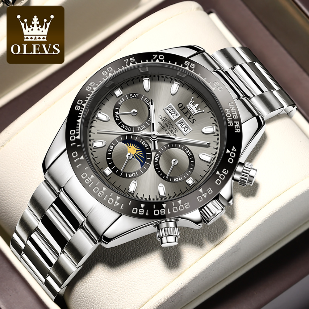 OLEVS 6654 Luxury Mens Watch C - огляд і ціна Omega Watch Seamaster