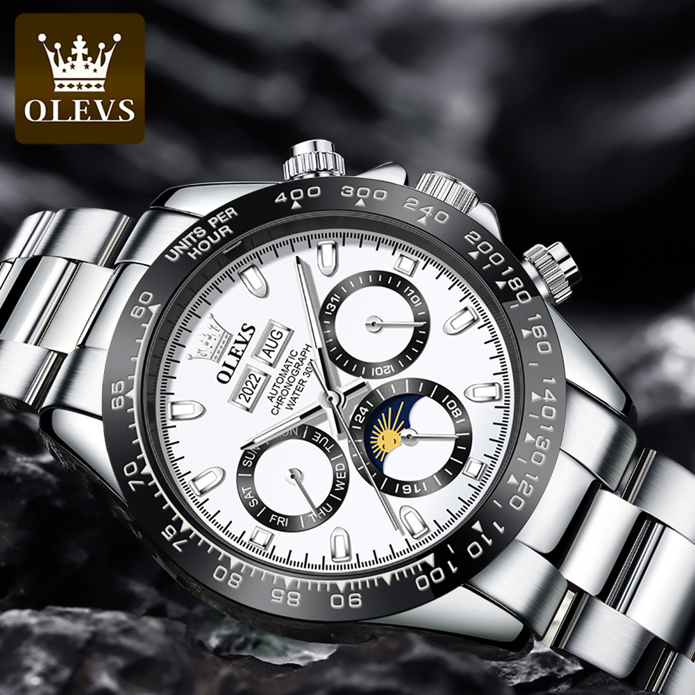 OLEVS 6654 Luxury Mens Watch C - огляд і ціна Omega Watch Seamaster