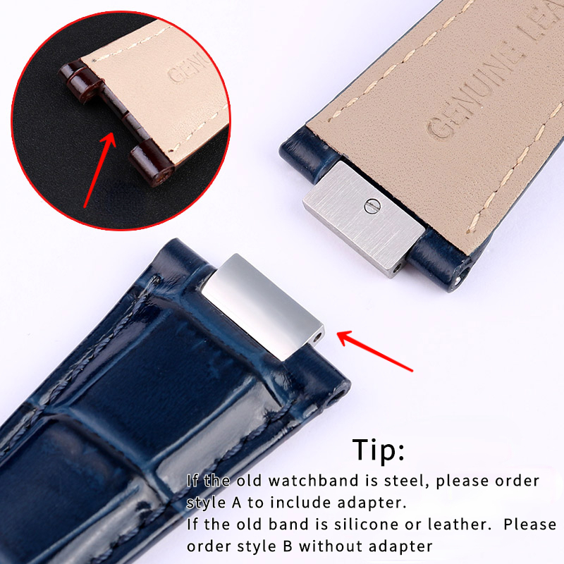 25X13mm notch Genuine Leather  - огляд і ціна Patek Philippe Watch Nautilus