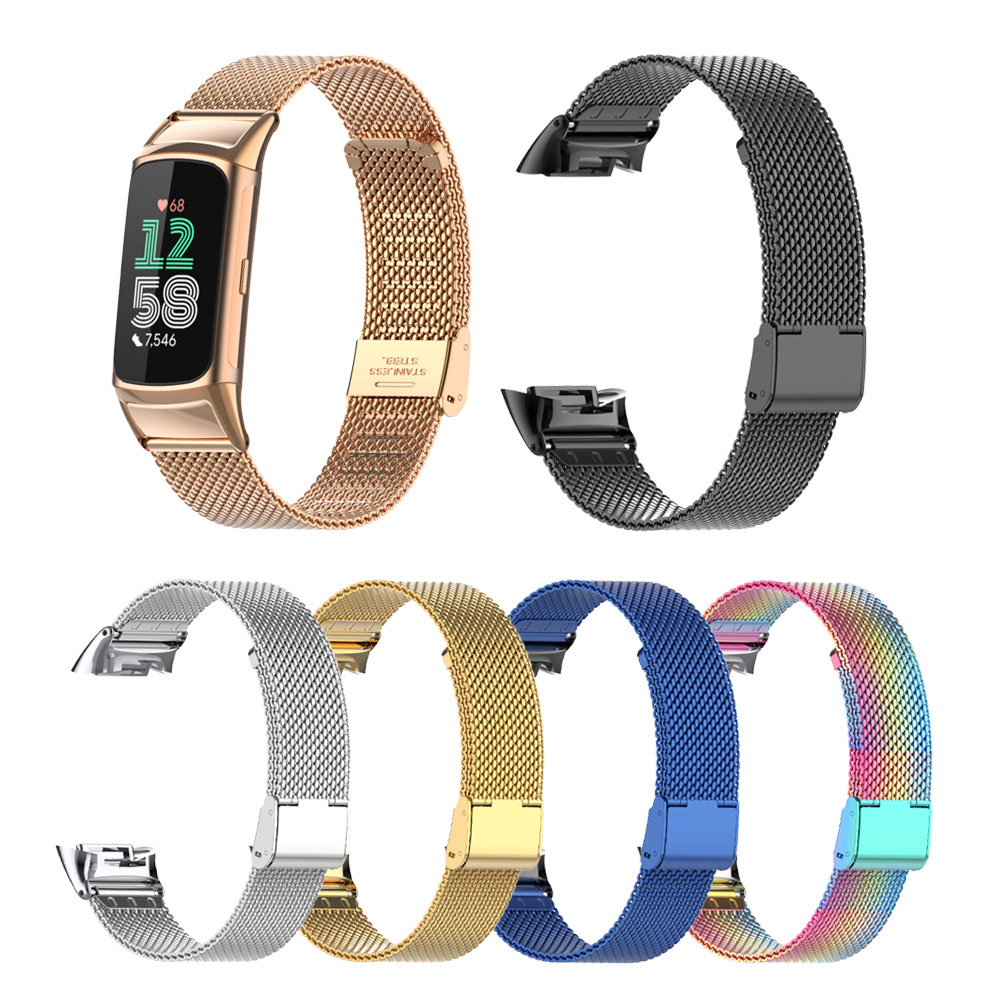 Suitable for Fitbit Charge 5/6 - огляд і ціна Mesh Strap Metal