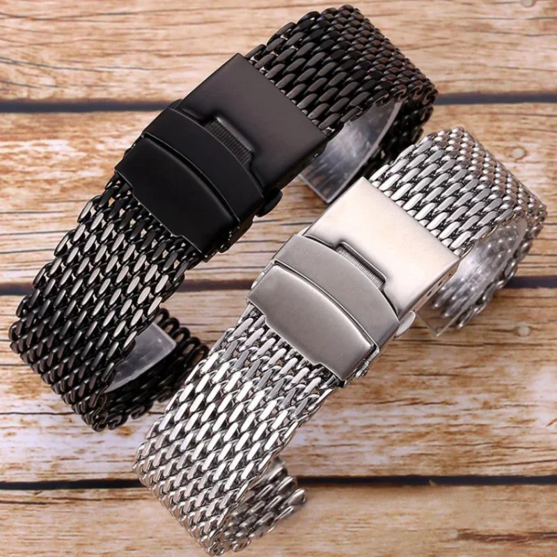 18/20/22/24mm Mesh Solid Stain - огляд і ціна Mesh Strap Metal