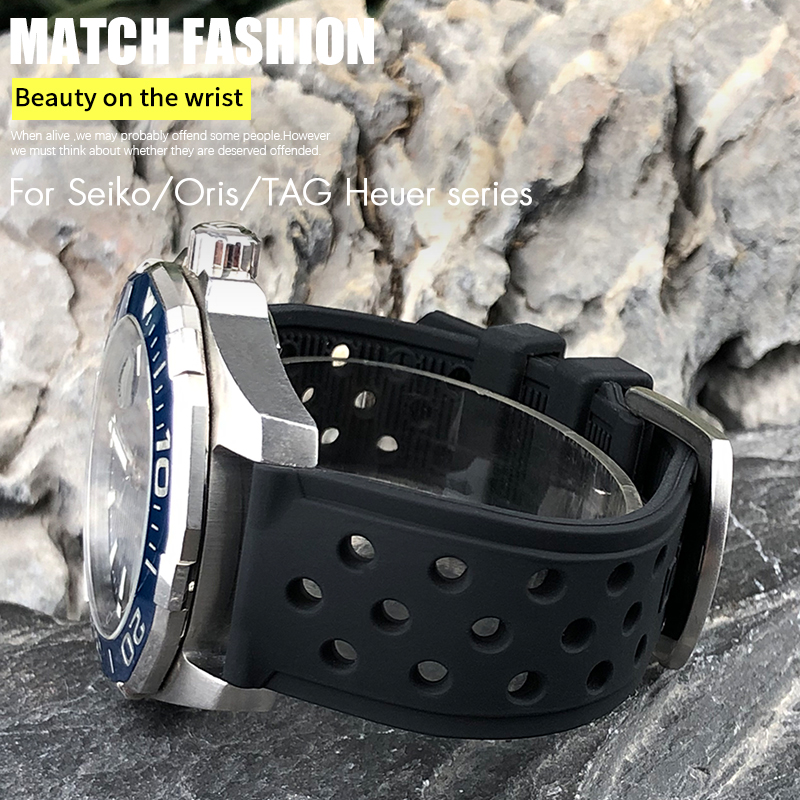 22mm 21mm 20mm Silicone Watch  - огляд і ціна Seiko Watch 5 Sports