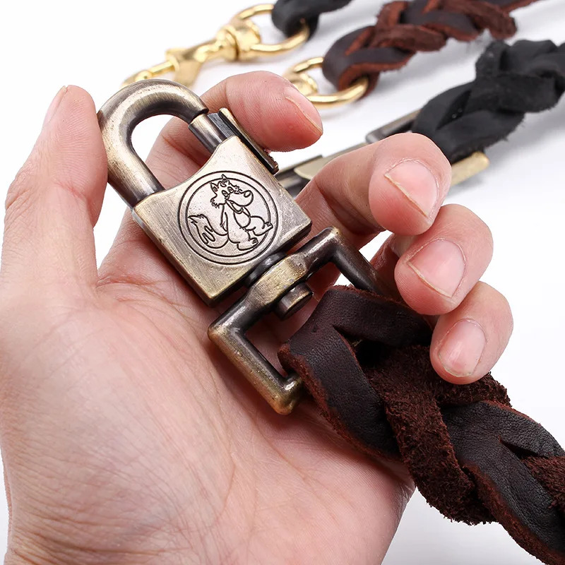 Genuine Leather Dog Leash - To - огляд і ціна Leather Strap Quick Release