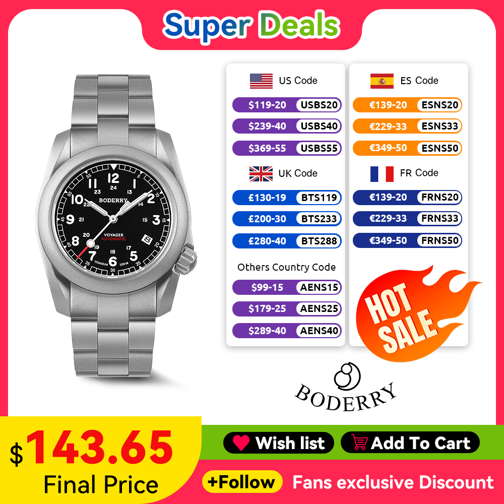 Boderry Voyager Field Watch Ti - огляд і ціна Seiko Watch 5 Sports