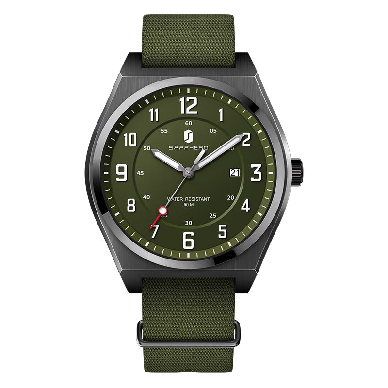 SAPPHERO Men's Sports Quartz W - огляд і ціна Tropic Strap Vintage